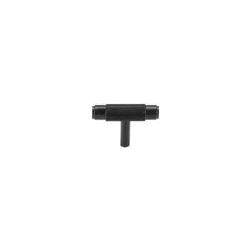 Cabinet Knobs & Handles 54.5 x 36mm T Bar / Black / Solid Brass Bayside Luxe - Toorak Brass T Bar Handles