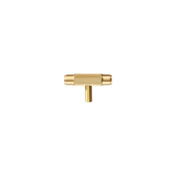 Cabinet Knobs & Handles 54.5 x 36mm T Bar / Brass / Solid Brass Bayside Luxe - Toorak Brass T Bar Handles