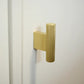 Cabinet Knobs & Handles 54 x 31mm T Bar / Satin Brass / Solid Brass Bayside Luxe - Camberwell knurled T Bar handle