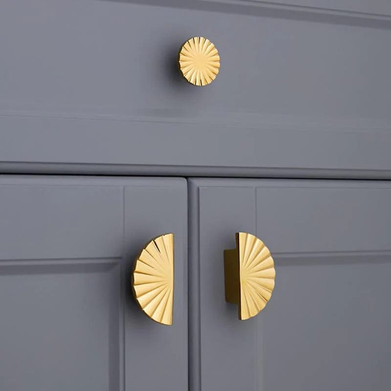 Cabinet Knobs & Handles Bayside Luxe - Berry Half Fan Knobs