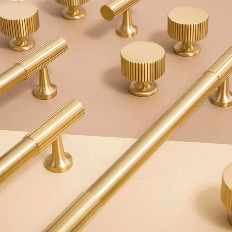 Cabinet Knobs & Handles Bayside Luxe - Hawthorn Polished Brass Handles