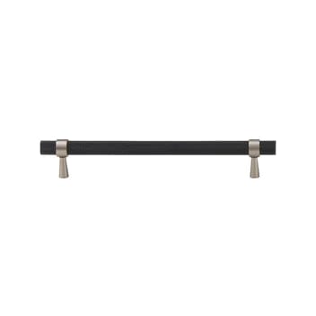 Cabinet Knobs & Handles Bayside Luxe - Mount Eliza Black and Nickel Knurled Handles