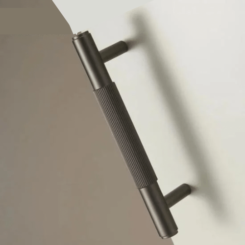 Cabinet Knobs & Handles Bayside Luxe - The Toorak - Black Brass Luxe Door Handles 132mm - 260mm