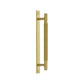 Cabinet Knobs & Handles Brass / Solid Brass Luxe Doorware - Toorak Door Pull - Handle with Back Plate - Solid Brass