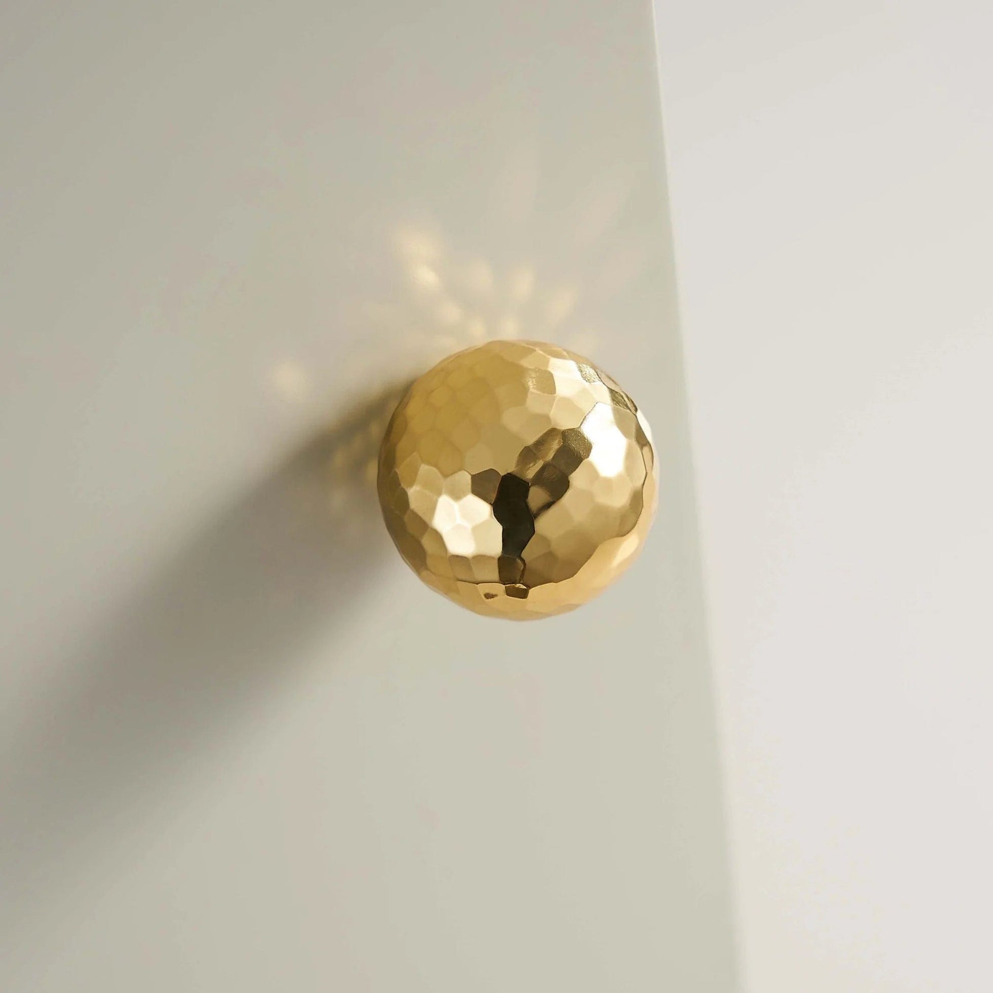 Cabinet Knobs & Handles Knob Large 31mm / Gold Hammer Finish / Solid Brass Bayside Luxe - Hobart Hammer Finish Handles