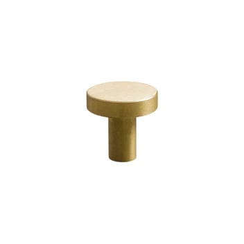 Cabinet Knobs & Handles Small / Satin Brass / Solid Brass Bayside Luxe - Elwood Modern Brass Knobs