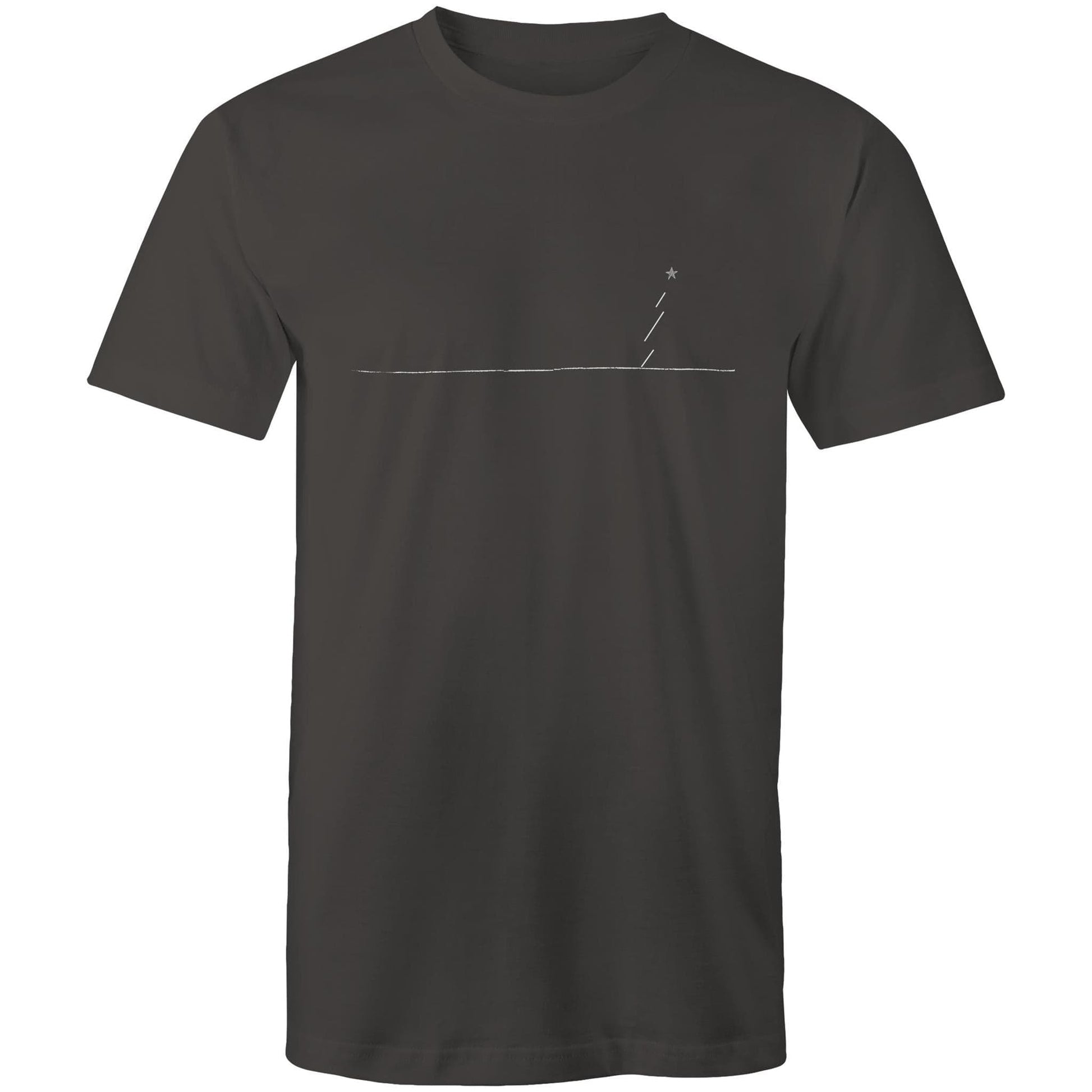 Charcoal / Small Minimalist Xmas - Men's T-Shirt