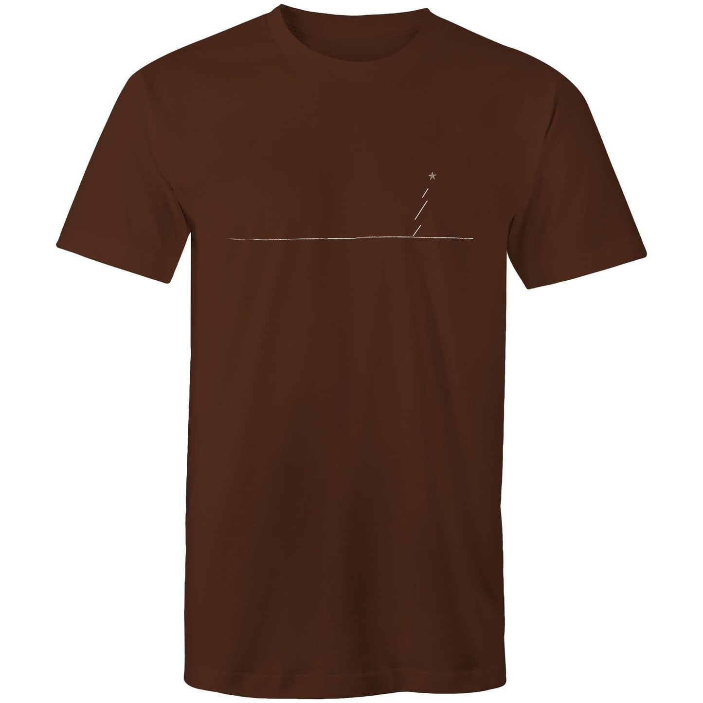 Dark Chocolate / Small Minimalist Xmas - Men's T-Shirt