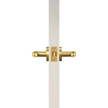 Door Handle Brass / Solid Brass Luxe Doorware - Toorak Door Handles Passage Set - Brass