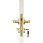 Door Handle Brass / Solid Brass Luxe Doorware - Toorak Door Handles with Mortice Lock - Brass