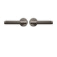 Door Handle Gunmetal / Solid Brass Luxe Doorware - Toorak Door Handle with Privacy Thumb Turn - Gunmetal
