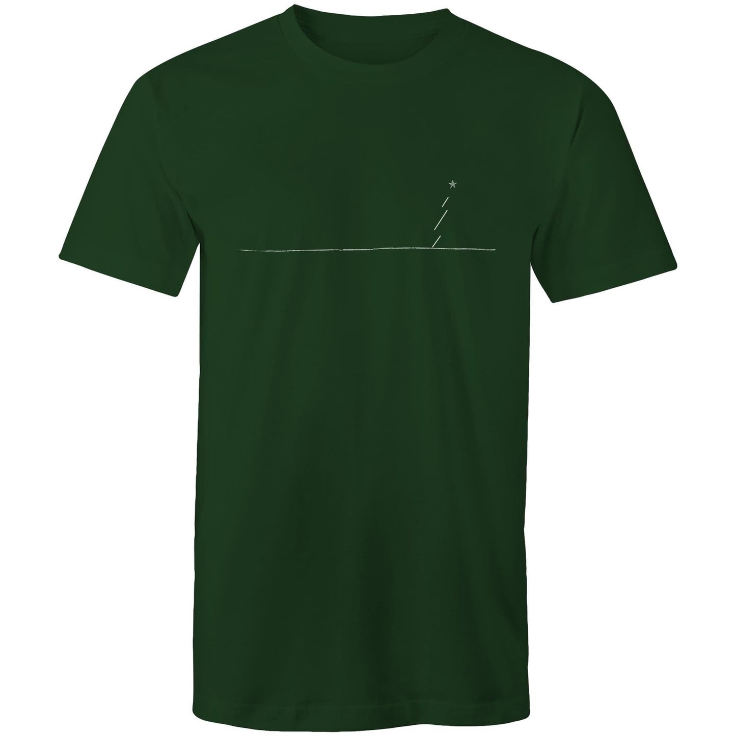 Forest Green / Small Minimalist Xmas - Men's T-Shirt