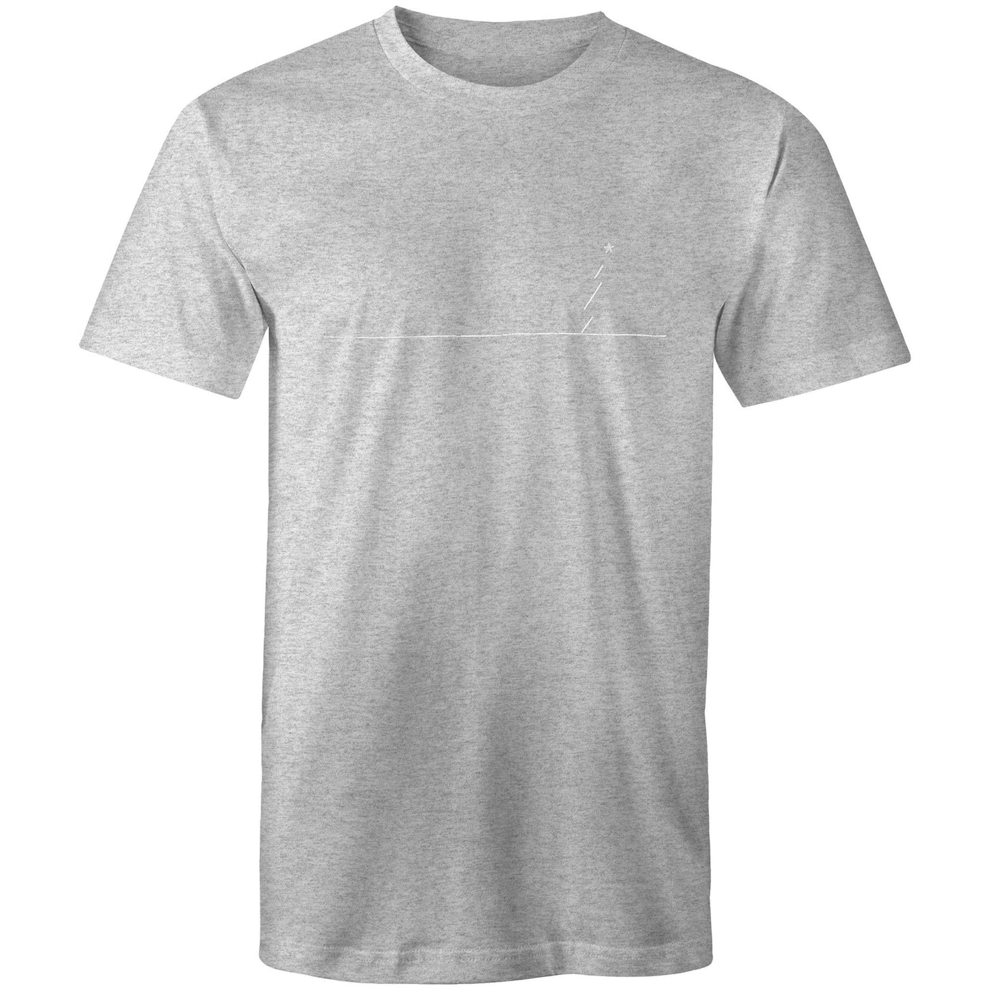 Grey Marle / Small Minimalist Xmas - Men's T-Shirt