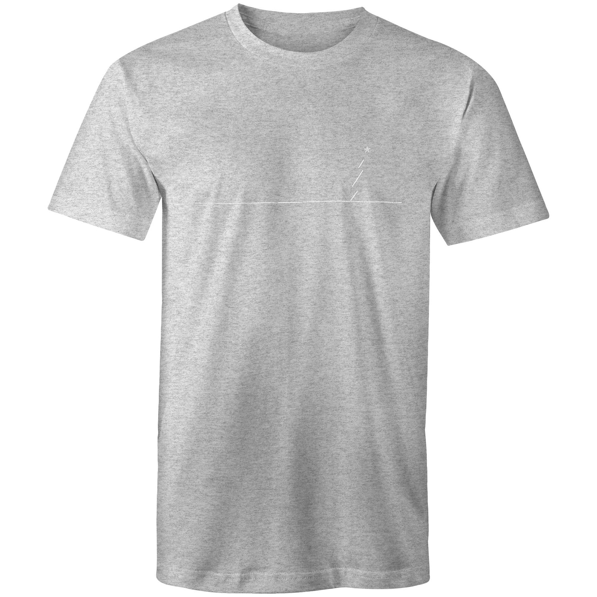 Grey Marle / Small Minimalist Xmas - Men's T-Shirt