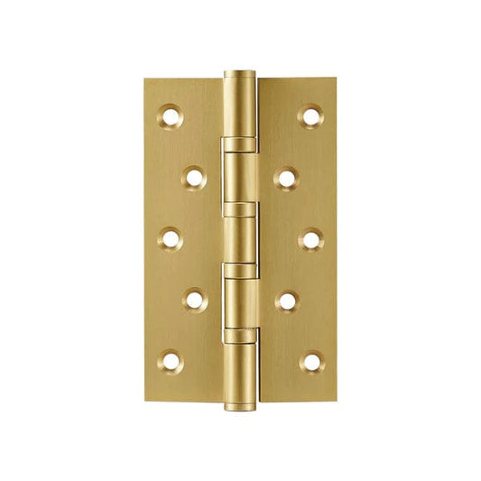 Hinges Large 128mm / Brass / Solid Brass Luxe Doorware - Solid Brass Gold Smooth Hinges