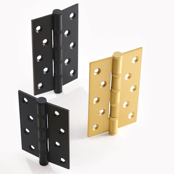 Hinges Luxe Doorware - Solid Brass Black Knurled Hinges