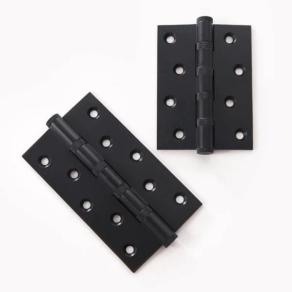 Hinges Luxe Doorware - Solid Brass Black Knurled Hinges