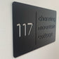 Bayside Luxe Personalised Acrylic House Number - Black Vertical Line - Baysideluxe
