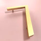 House Number 4 / Gold / 150mm Modern Bayside Luxe Floating House Numbers - Gold 150mm