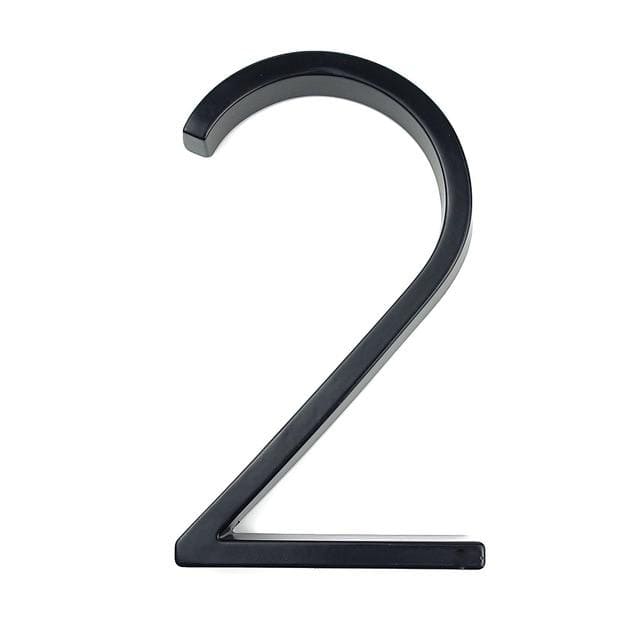 Bayside Luxe - Black Floating and Flush House Numbers 12.5cm - Baysideluxe