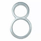 Bayside Luxe - Brushed Silver Floating and Flush House Numbers - 12.5cm - Baysideluxe