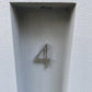 House Numbers and Letters Bayside Luxe - Brushed Silver Floating and Flush House Numbers - 125mm
