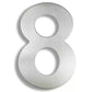 House Numbers Bayside Luxe Large Floating Numbers - Steel 200mm