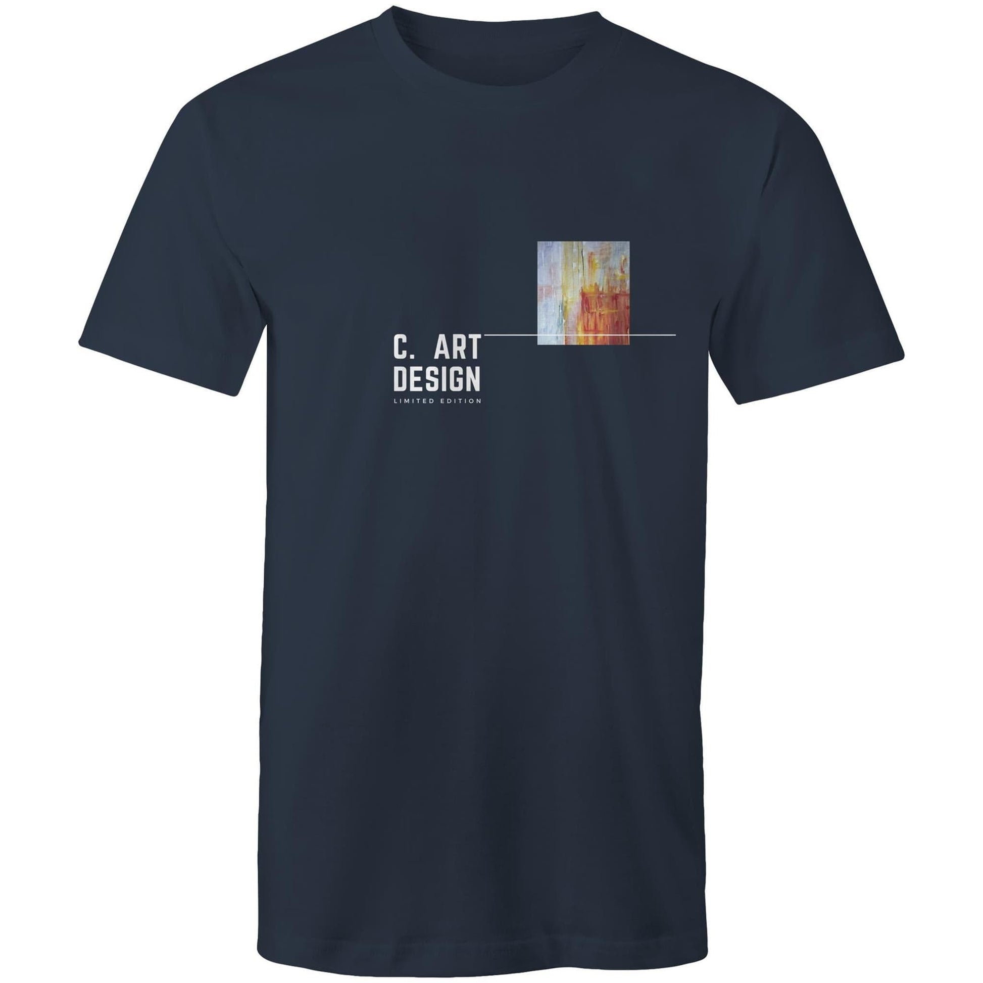 Navy / Small C.  Art Design - Abstract Limited Edition T-Shirt