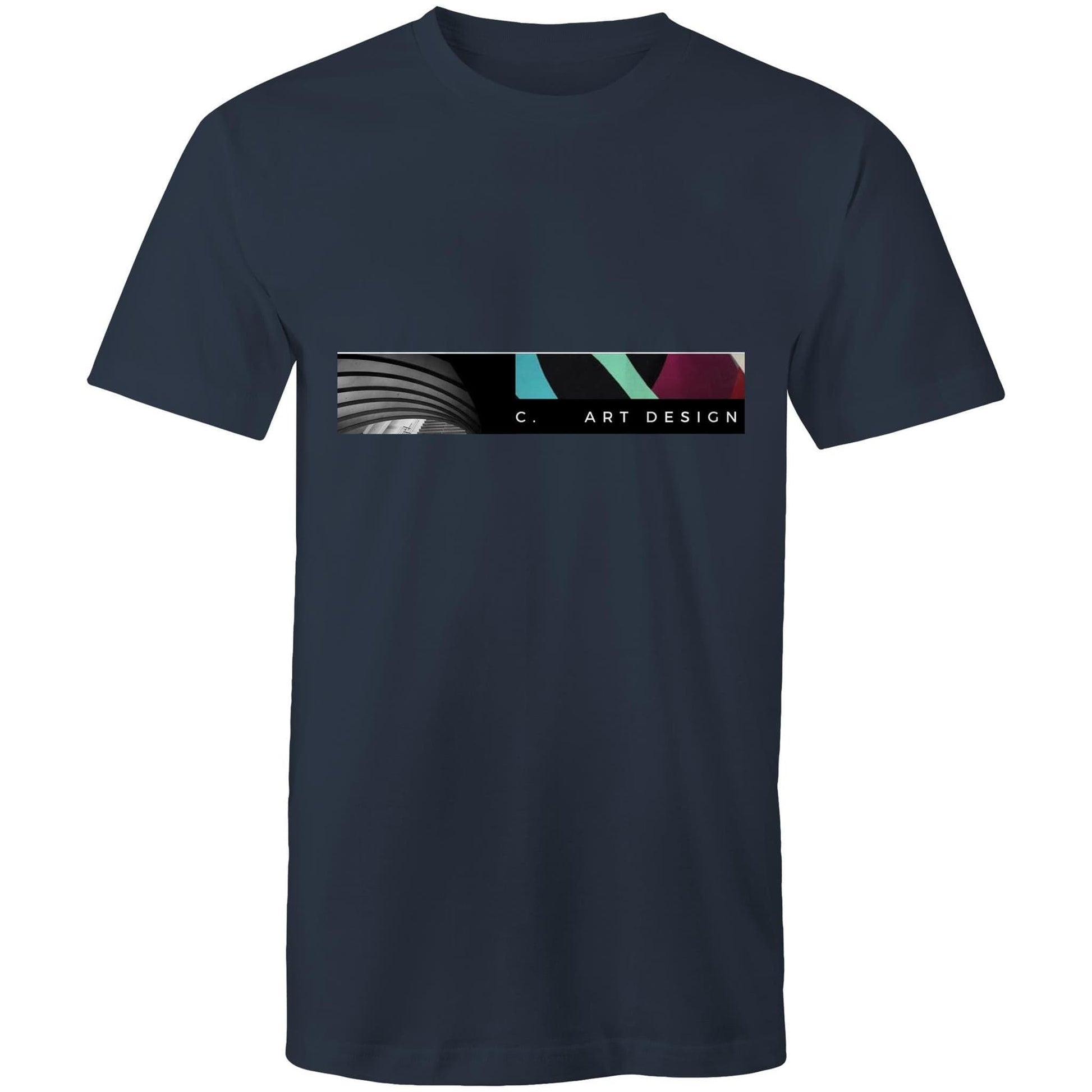 Navy / Small C. Art Design - Arc Men's T-Shirt