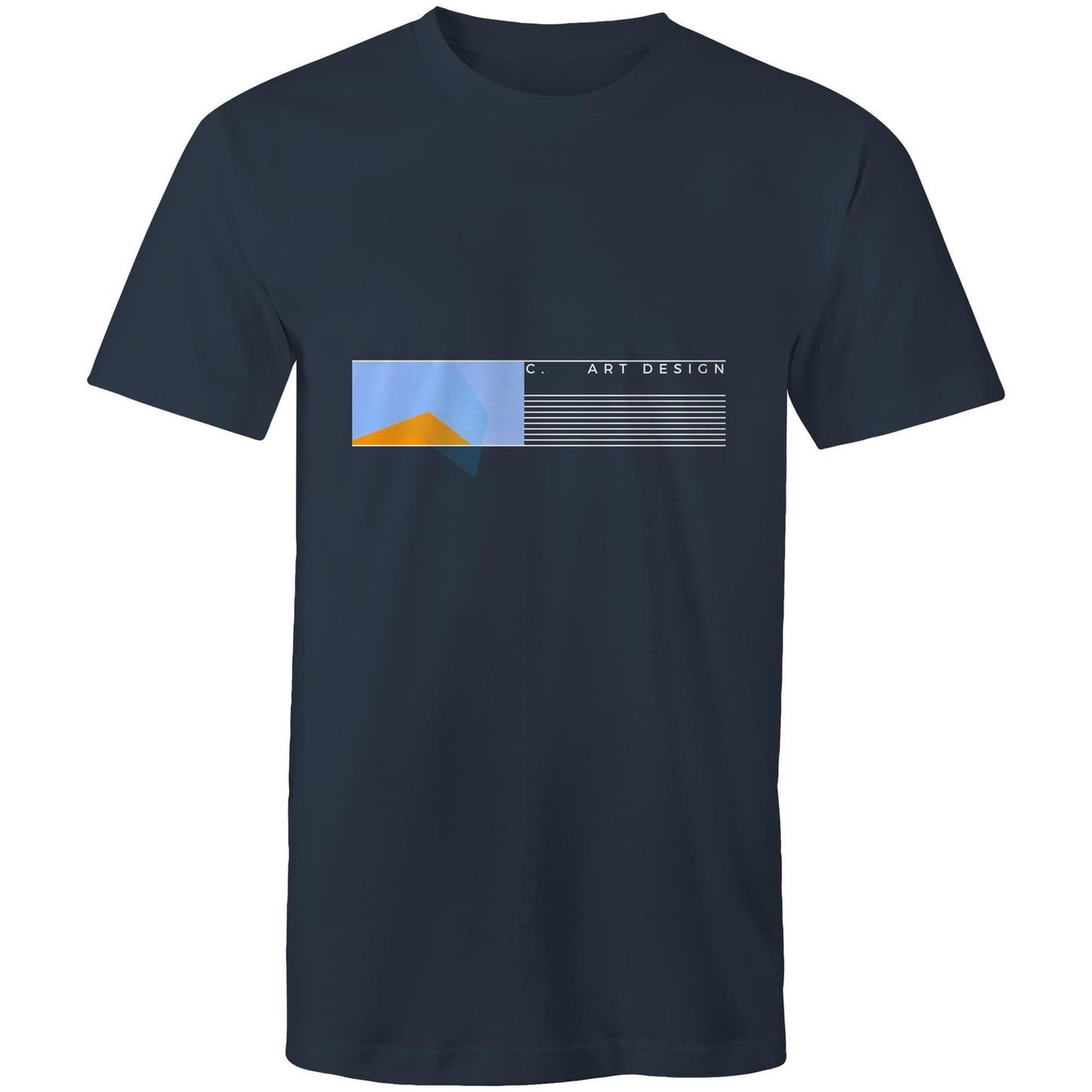 Navy / Small C. Art Design - Horizon Mens T-Shirt