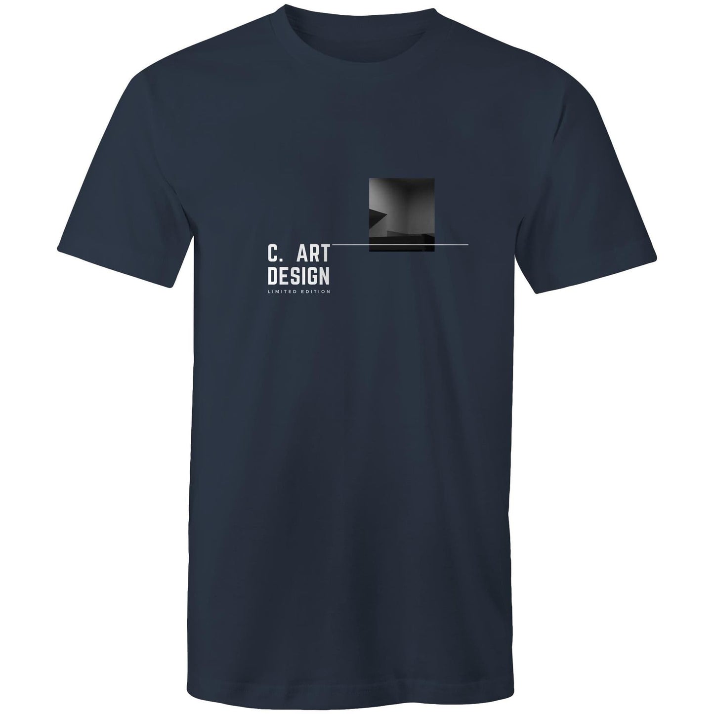 Navy / Small C. Art Design - Modern Limited Edition T-Shirt
