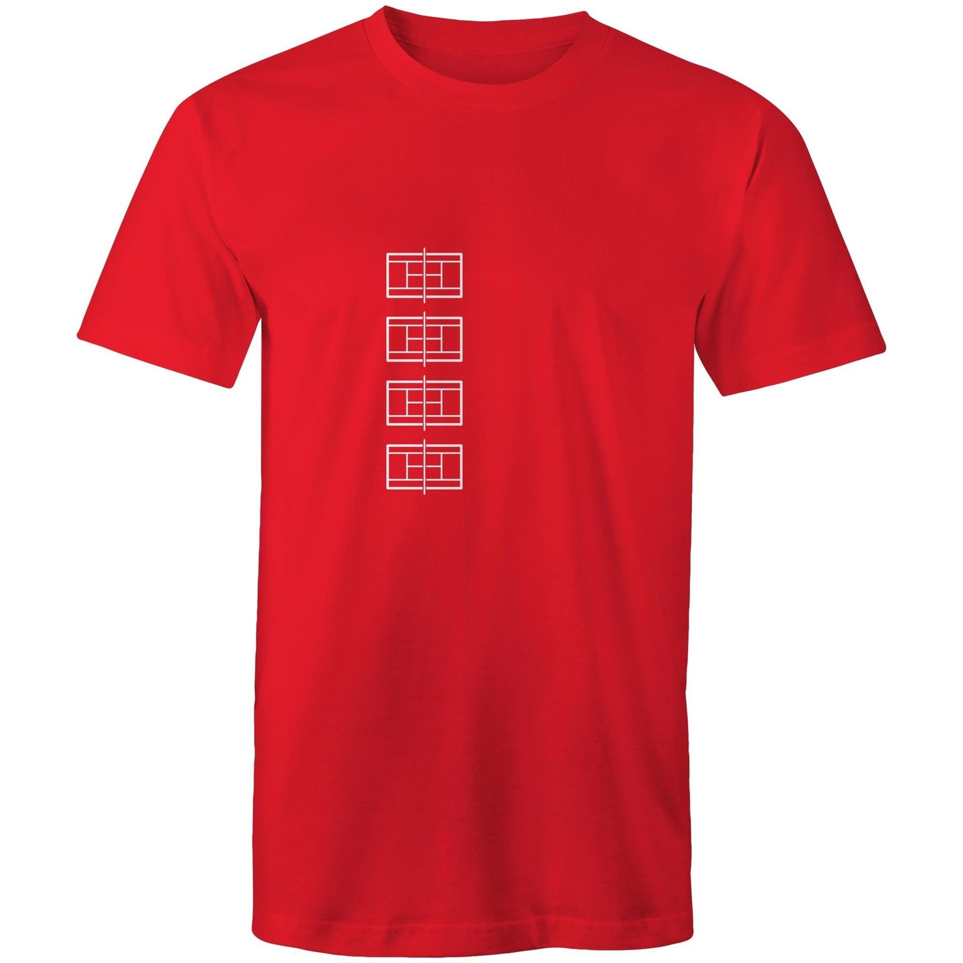 Red / Small Bayside Tennis T-Shirt
