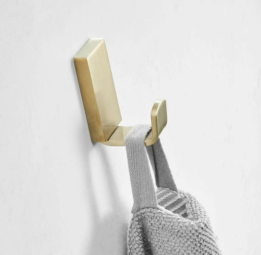 Square Single / Brushed Gold / Stainless Steel Bayside Luxe - S/S Brushed Gold Hooks